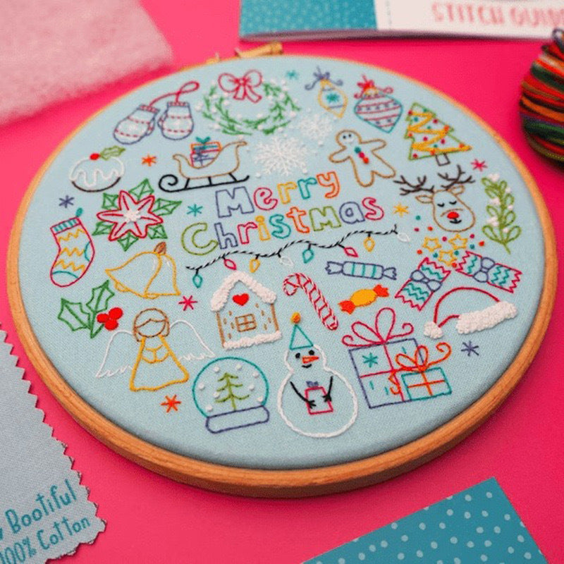 4 Days Of Advent Hand Embroidery Kit Creative Christmas Gift