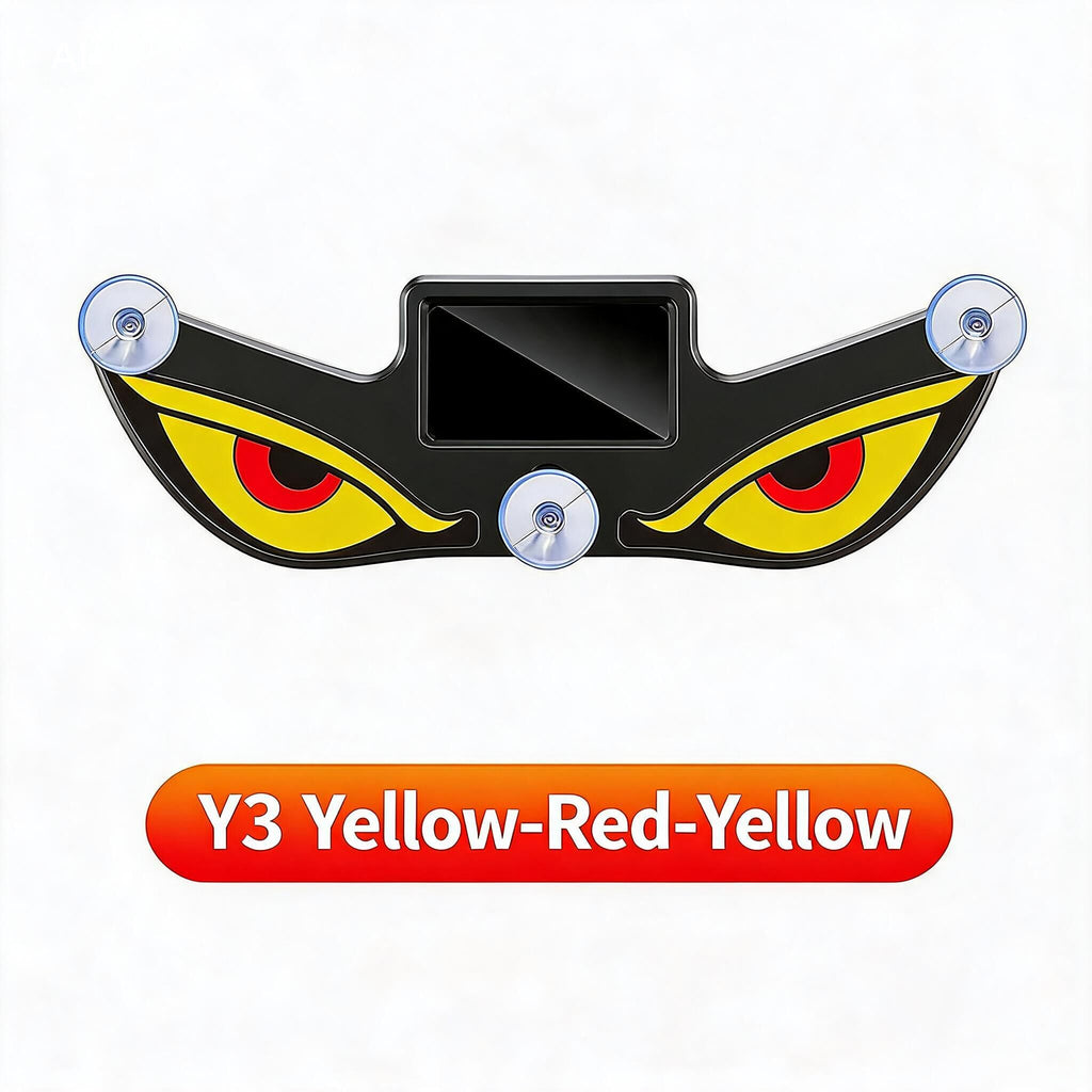 2026 New Car Accessories, Solar Devil Eyes LED Warning Light For Rear Windshield, Anti-rear Collision