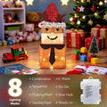 Lighted Christmas Gift Boxes with Reindeer - Battery Operated