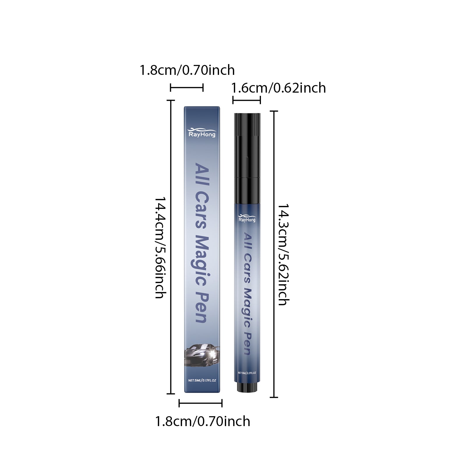 Universal Car Scratch Repair Magic Pen, Auto Minor Scratches Remover Touch Up Paint Pen, Quick Dry Stable Coating For All Vehicles