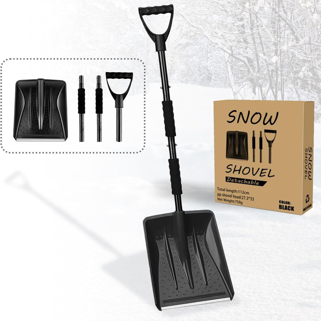 Heavy Duty Detachable Snow Shovel with D-Handle