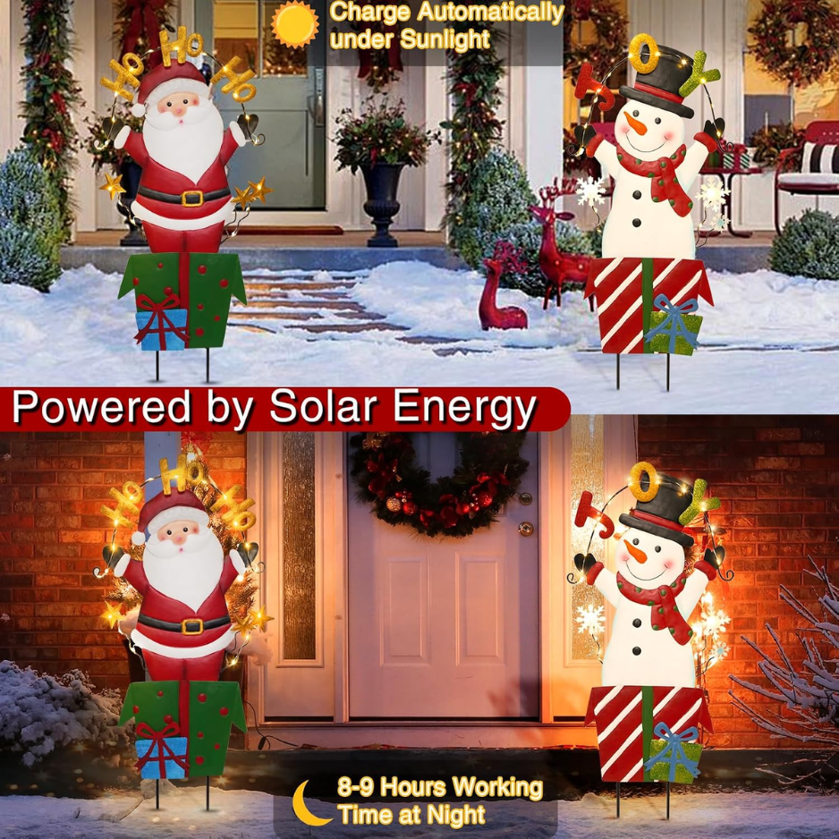 2 Pack Christmas Yard Signs Outdoor Decorations