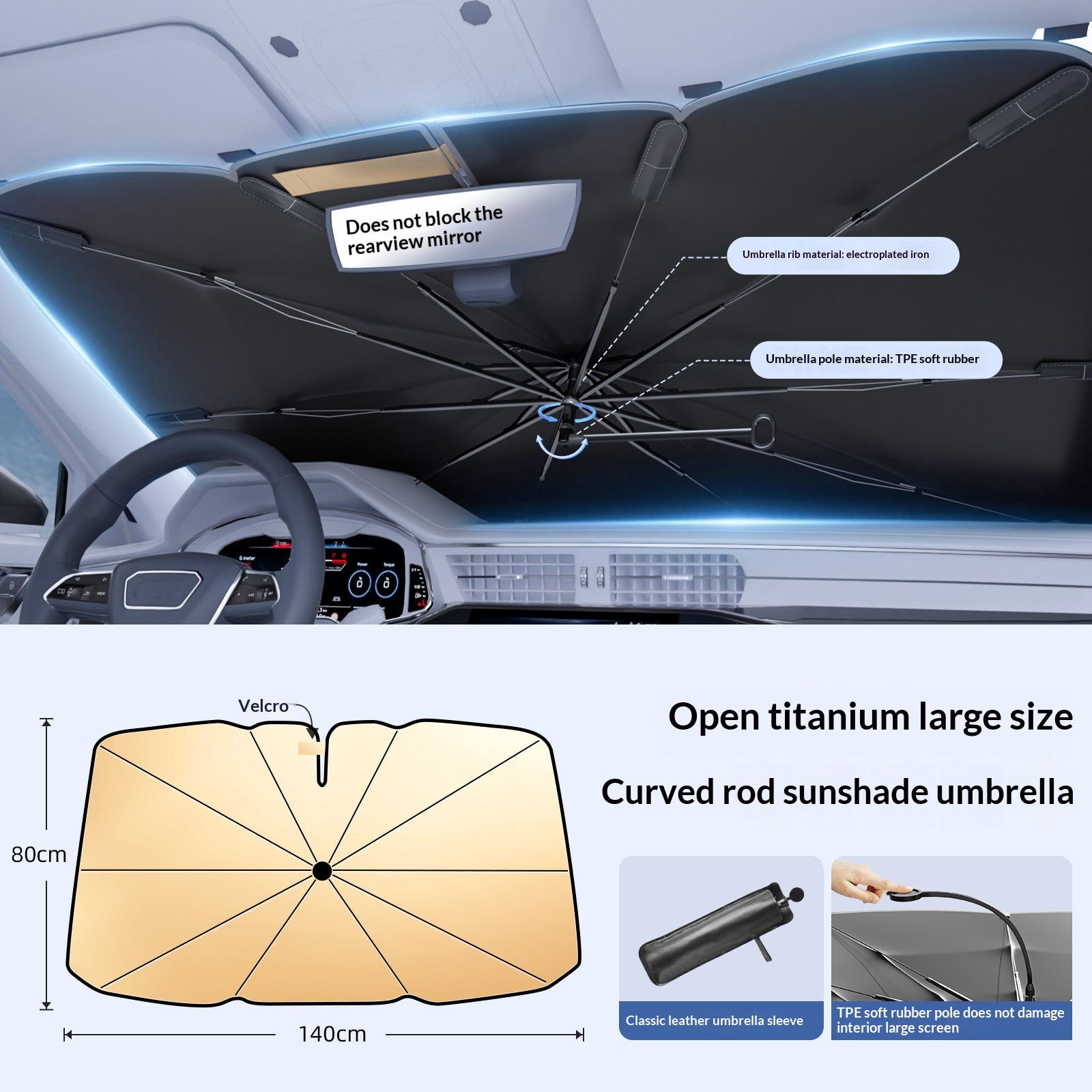 Summer Car Front Windshield Sunshade