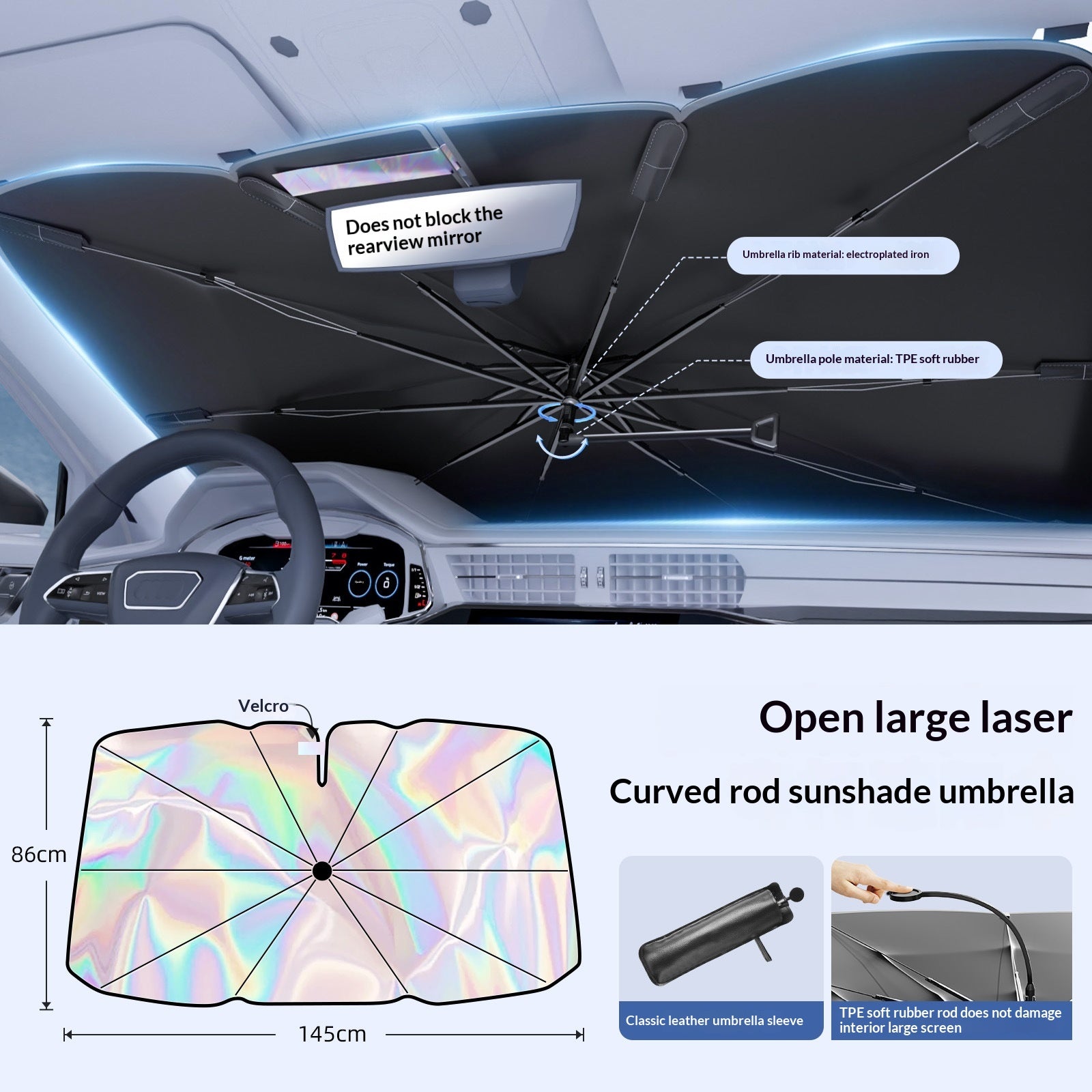 Summer Car Front Windshield Sunshade