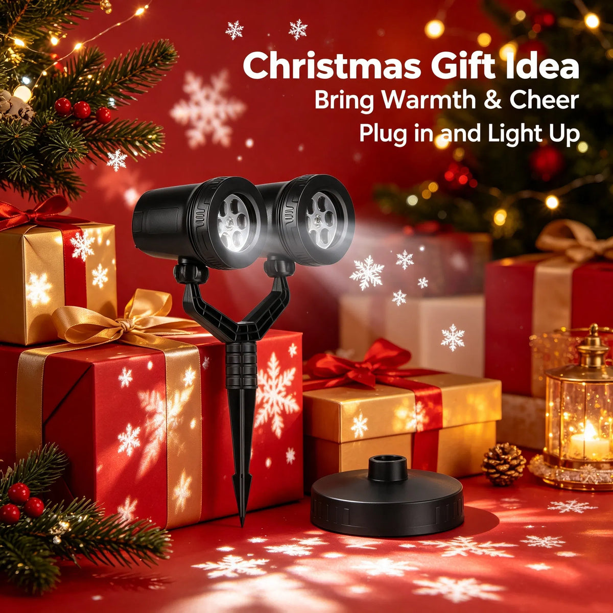 Outdoor Snowflake Projection Decor Light