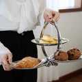 Nordic Entry Luxury Home Style Design Double Folding Storage Dim Sum Plate