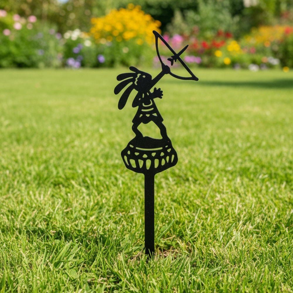 Metal Archer Silhouette Garden Stake