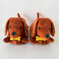 Dachshund Home Bedroom Winter Plush Slippers