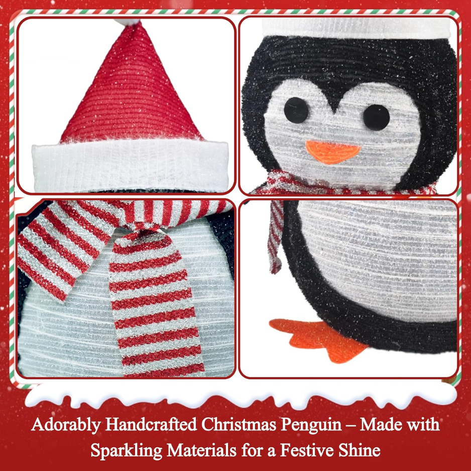 27.5-Inch Lighted Pop-Up Christmas Penguin