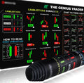 Stock Market Traders Reference Oversized Stain-Resistant Desk Mat