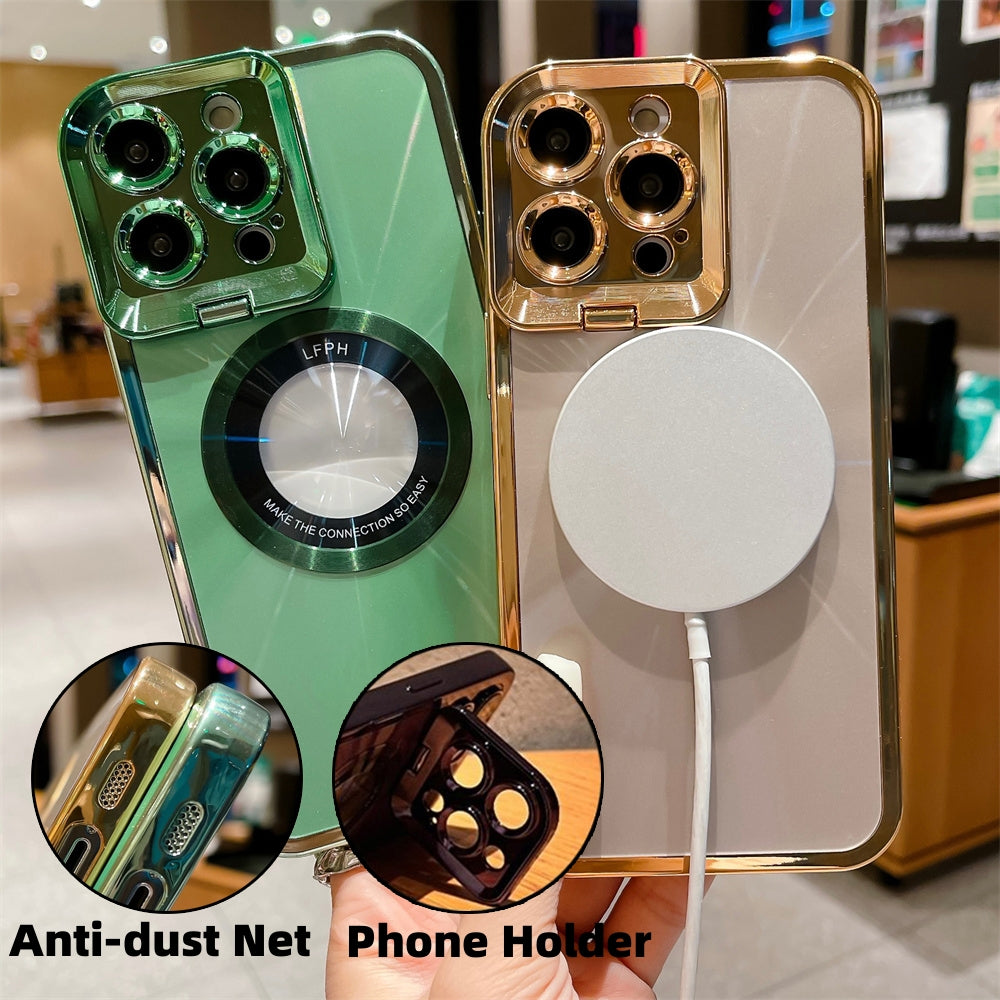 Electroplated MagSafe Phone Case with Stand