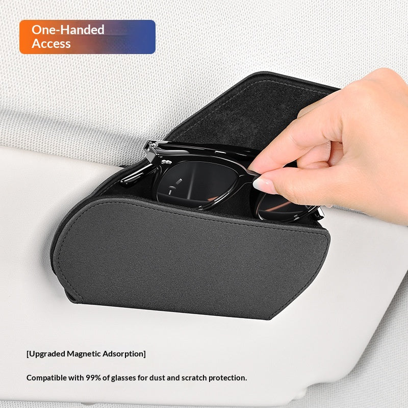Car-mounted Magnetic Glasses Case Clip