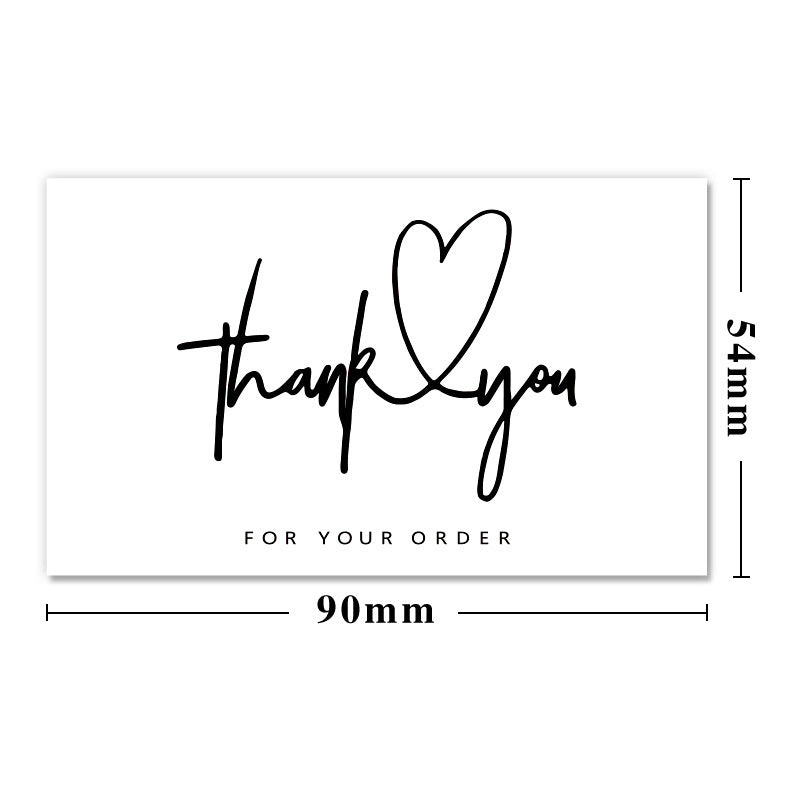 Simple Gift Packaging Greeting Coated Paper Card