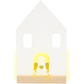 Wooden Angel House Tealight Holder
