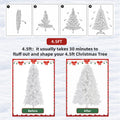 Prelit Christmas Tree, Realistic Spruce, With Metal Stand