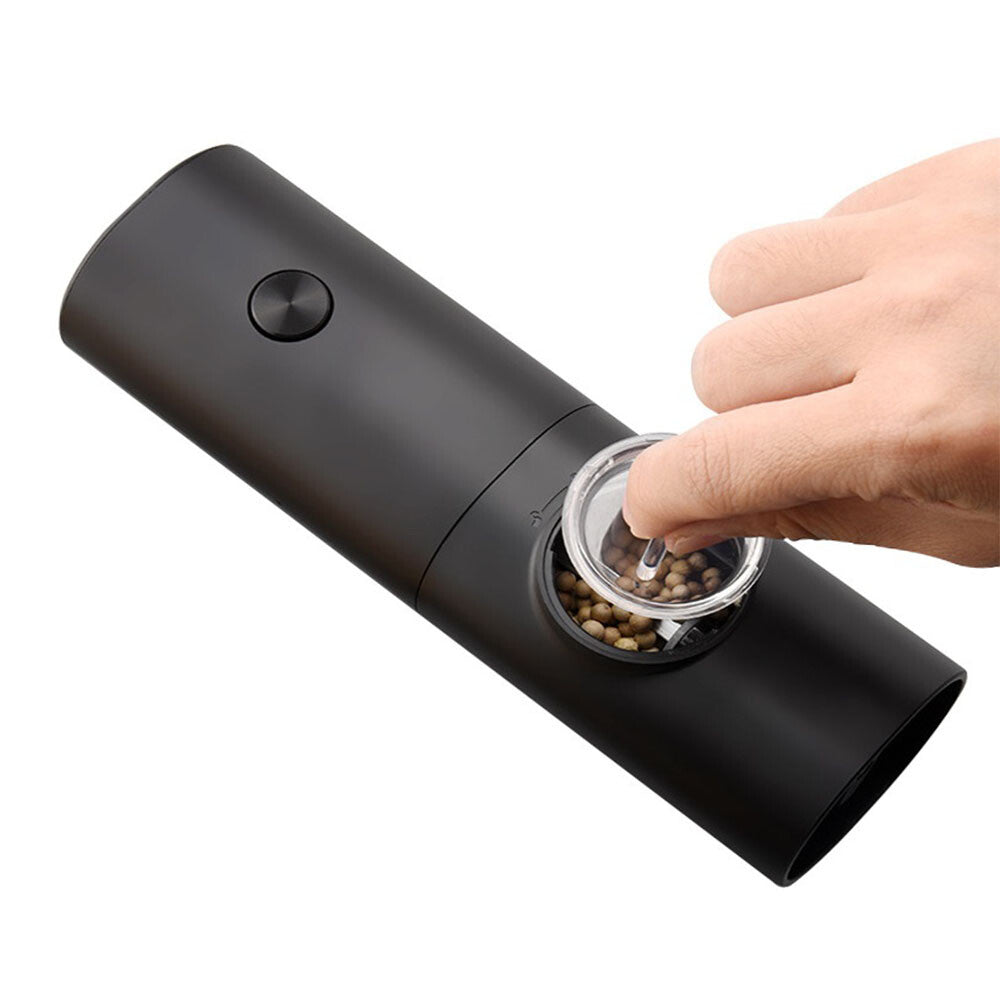 2x Electric Salt And Pepper Grinder LED Auto Mill Shaker Adjustable Coarseness