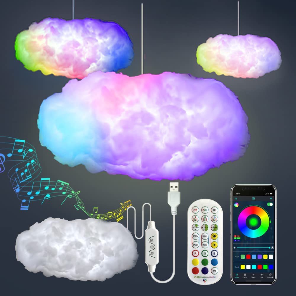 Rgbic Music-Sync USB Cloud Light