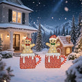 40-inch And 42-inch Gingerbread Man Shaped Decorative Lights