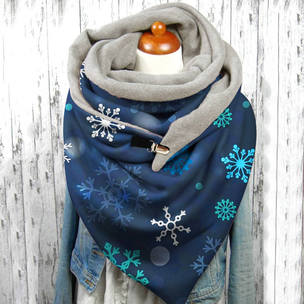 Women's Art Print Winter Scarf