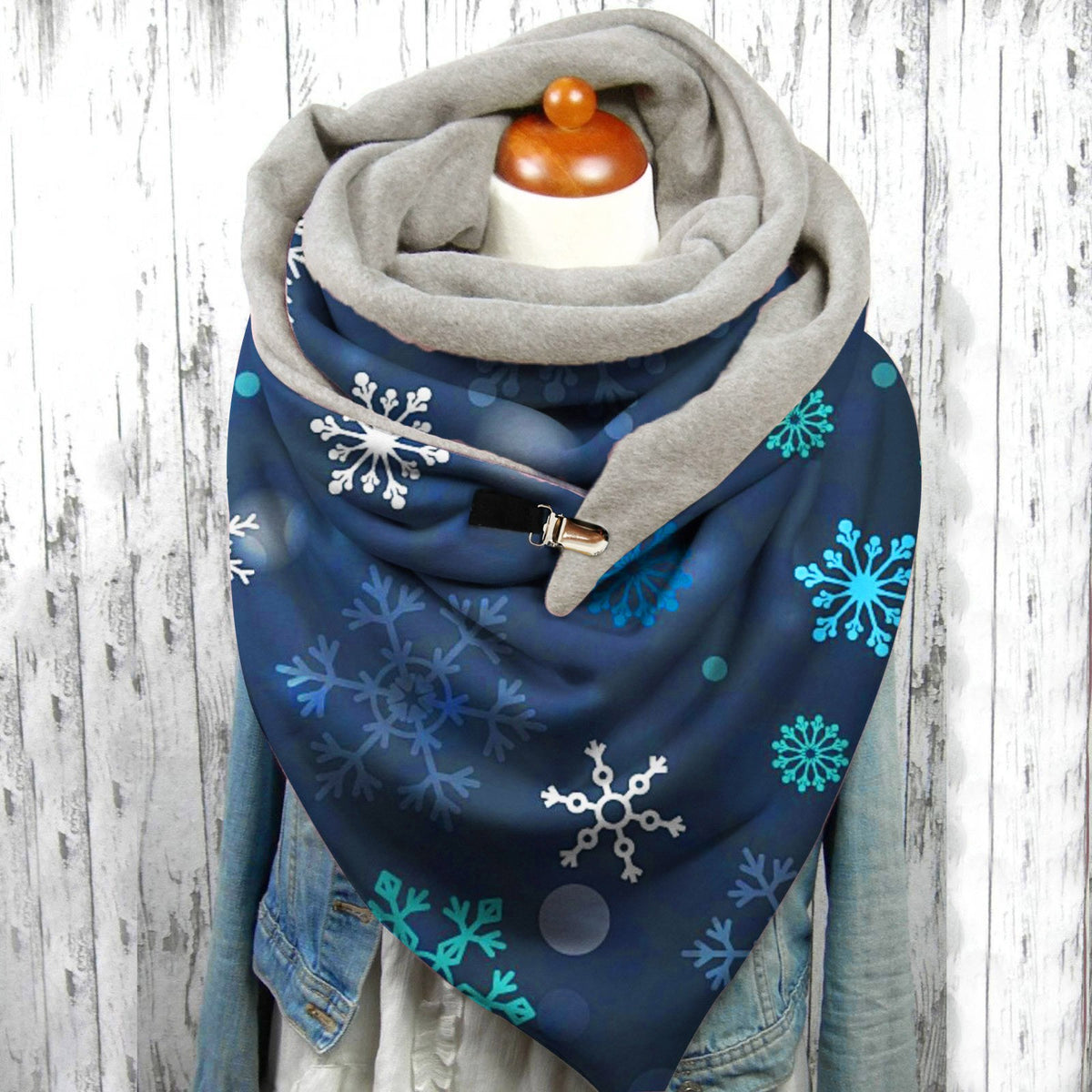 Women's Art Print Winter Scarf