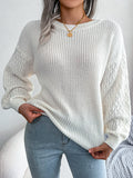 Women's Lantern Sleeve Knitted Sweater