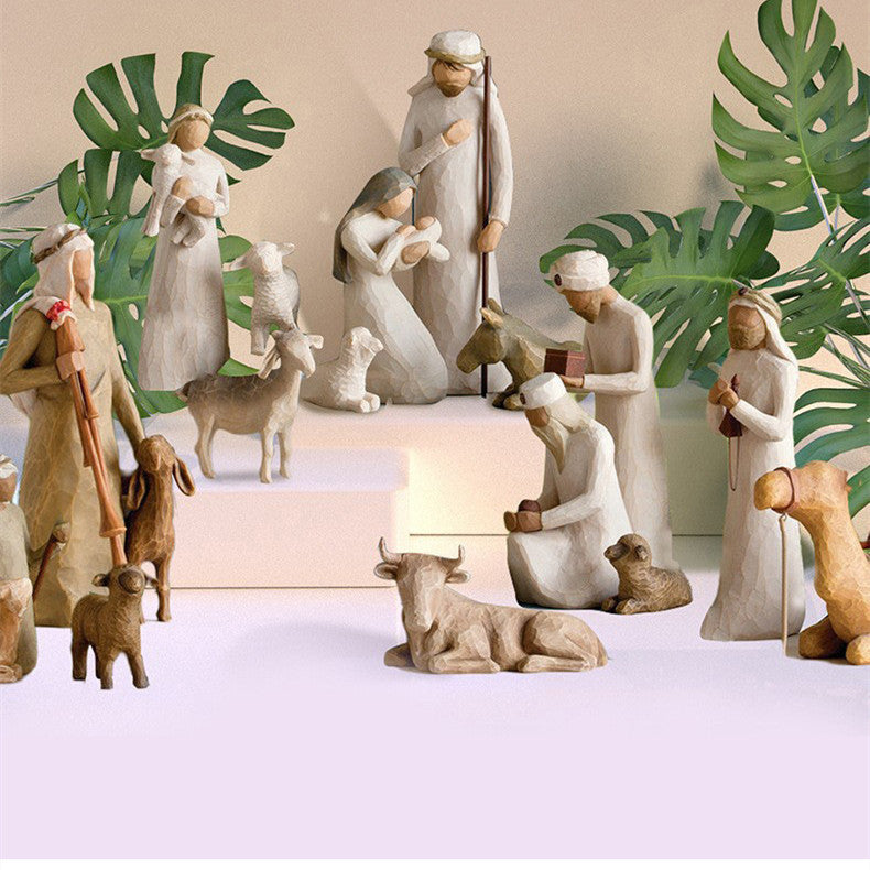 Resin Nativity Set Of 20PCS