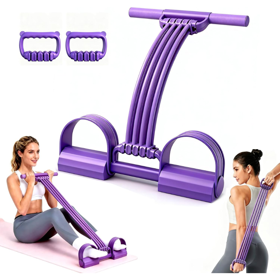 Multifunction Foot Pedal Resistance Bands With Handles, 3 In 1