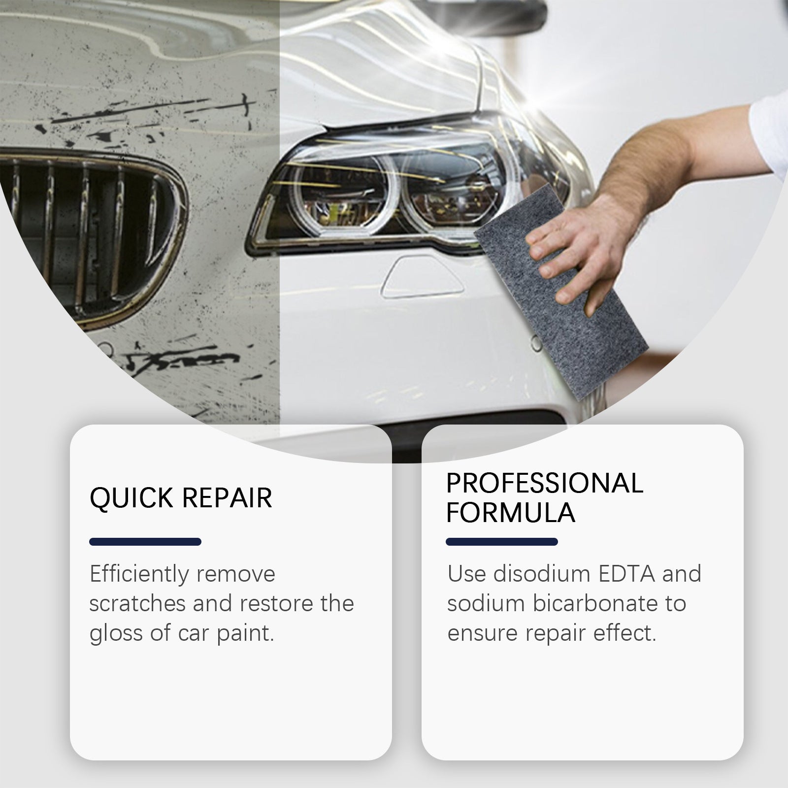 HOMONTH Nano Glitter Cloth Car Scratch Kit  Car Paint Scratch Polishing And Maintenance Agent Foreign Trade & Cross-border