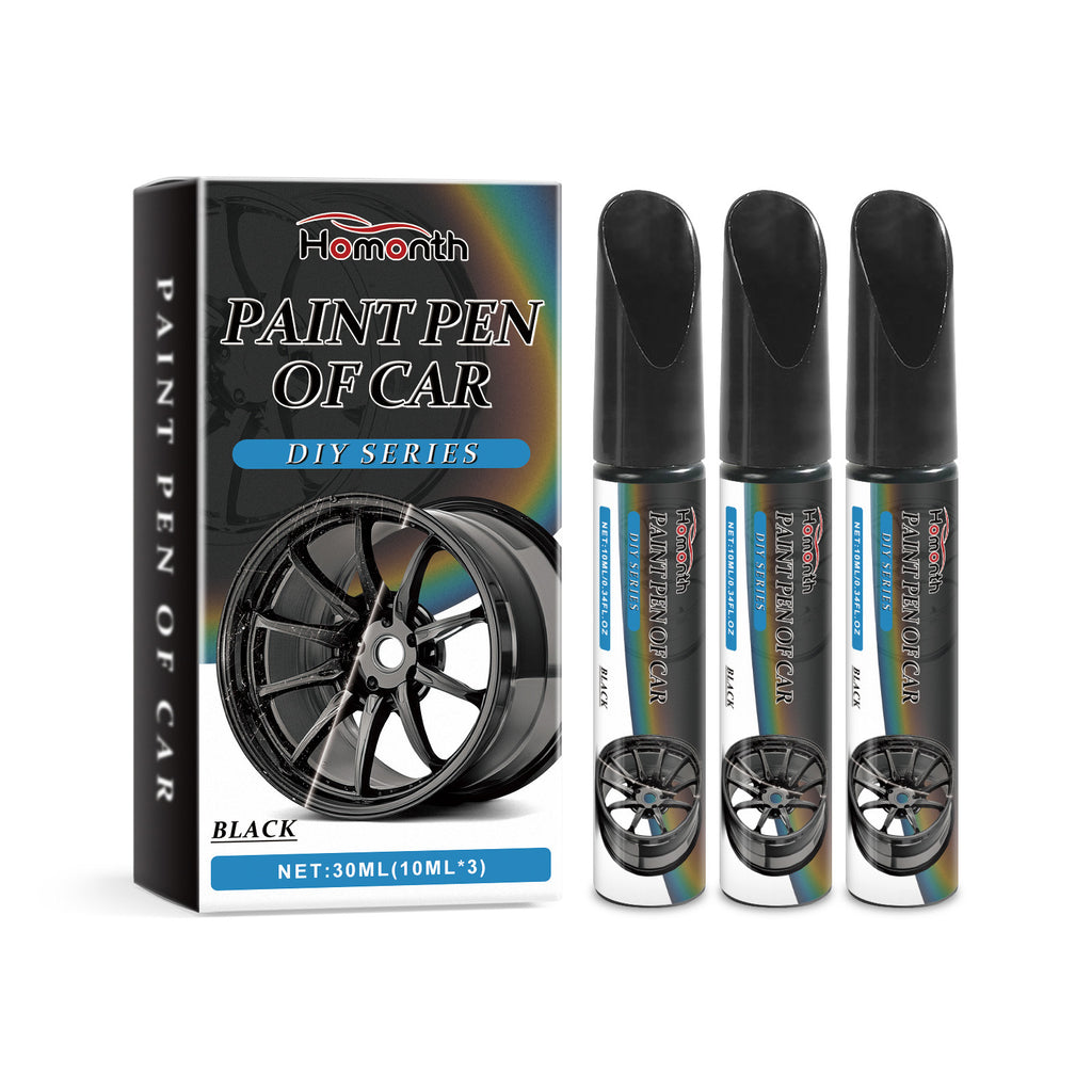 Homonth Black Car Wheel Scratch Care Pen - Car Paint Scratches Removal, Stain Repair, And Paint Touch-up Pen Cross-border