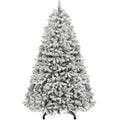 6ft Snow Flocked Artificial Christmas Tree with 250 Lights