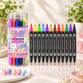 Double-Ended Nail Art Pen Set (12 Colors)