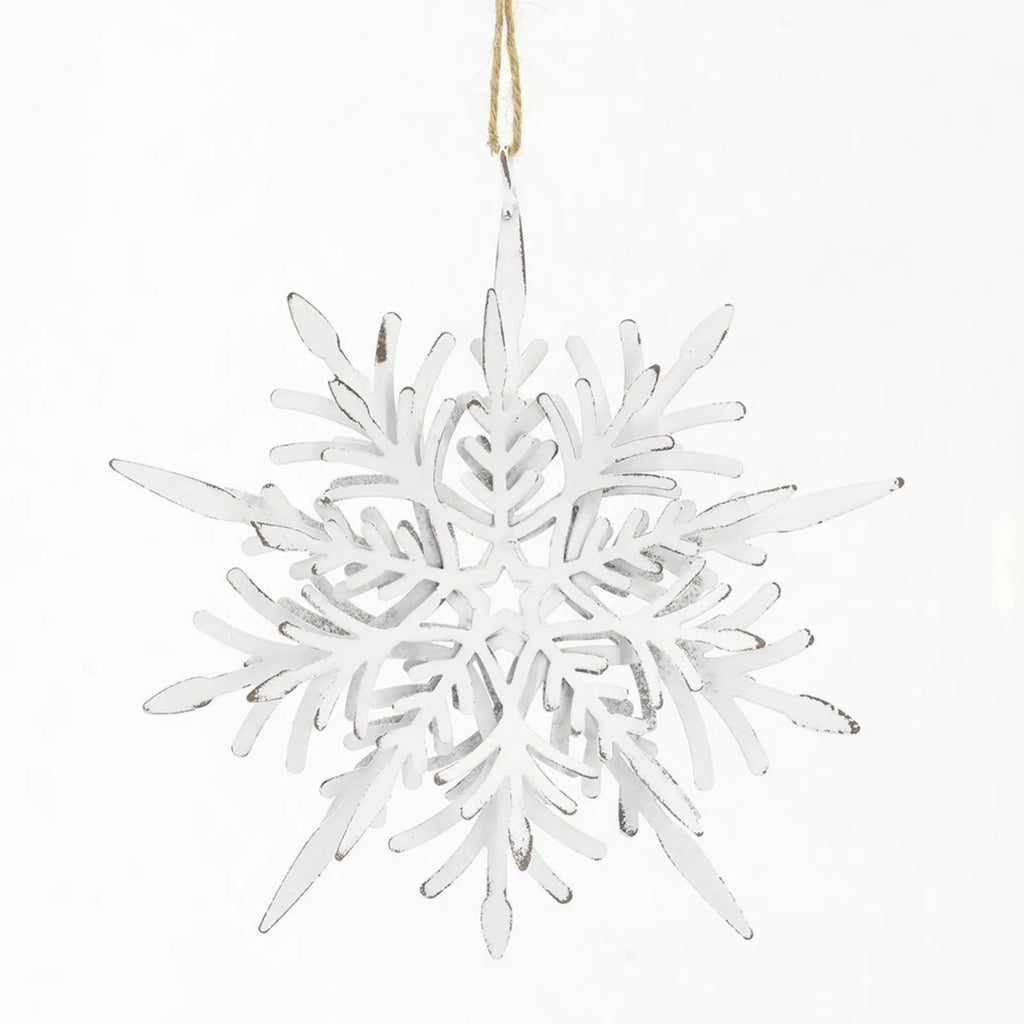 Set of 6 Iron Snowflake Hangers