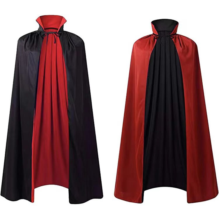 Kids' Hooded Satin Halloween Cape – Wizard & Vampire Costume