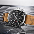 Men's Casual Quartz Leather Watch