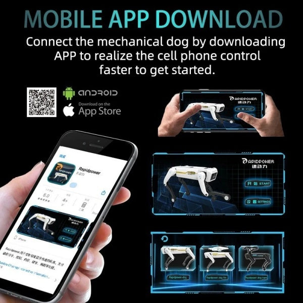 Intelligent AI RC Robot Dog Voice Dialogue APP Remote Control Programming Singin