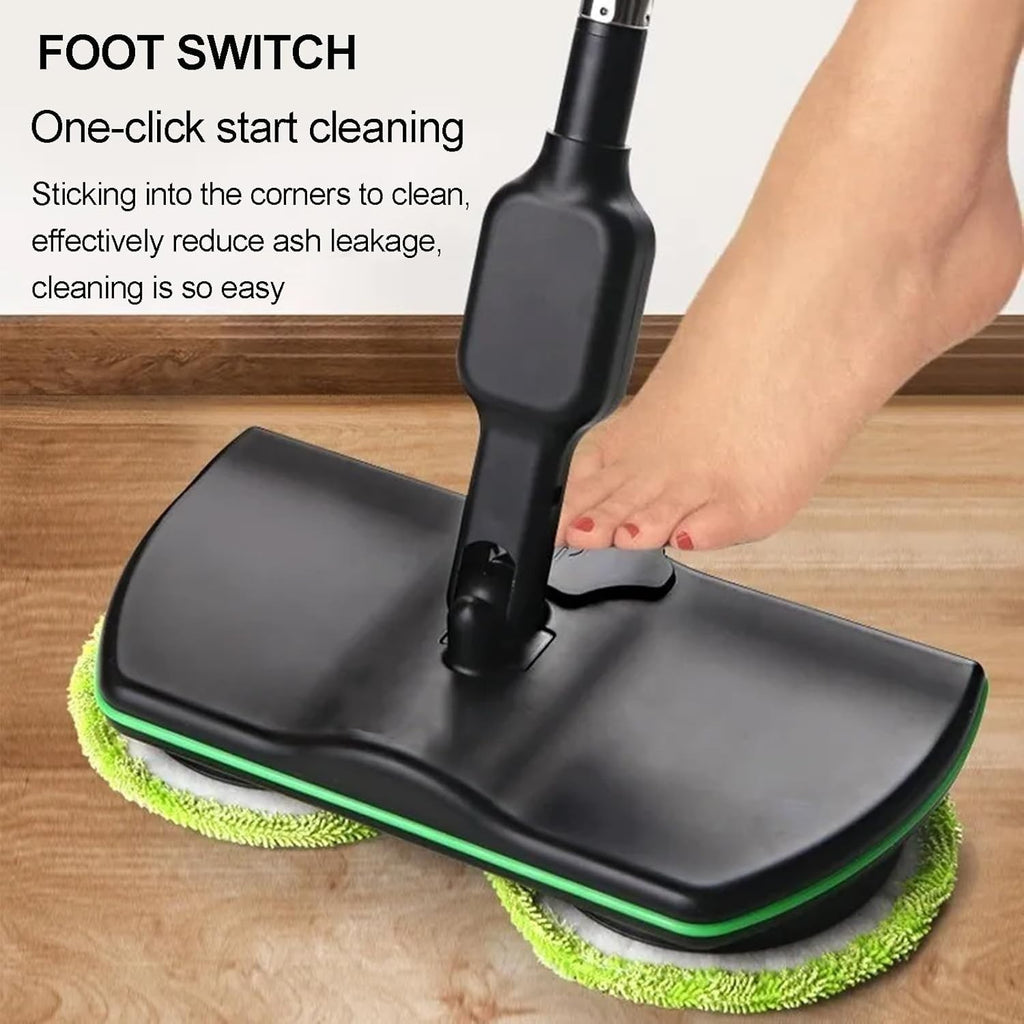 UK Cordless Power Electric Spinning Mop Rechargeable Floor Cleaner Scrubber