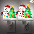 Snowman Christmas Tree Night Light