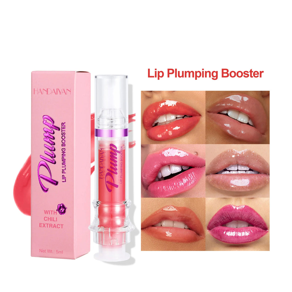 Glossy Tinted Lip Gloss with Mirror Tube