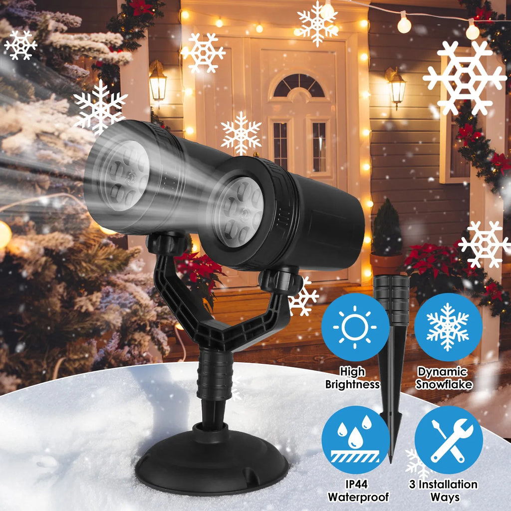 Outdoor Snowflake Projection Decor Light