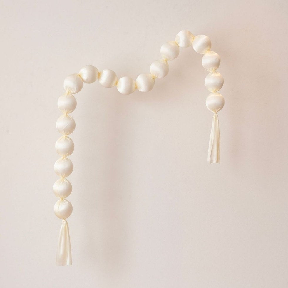 Fabric Ball Garland Party Backdrop