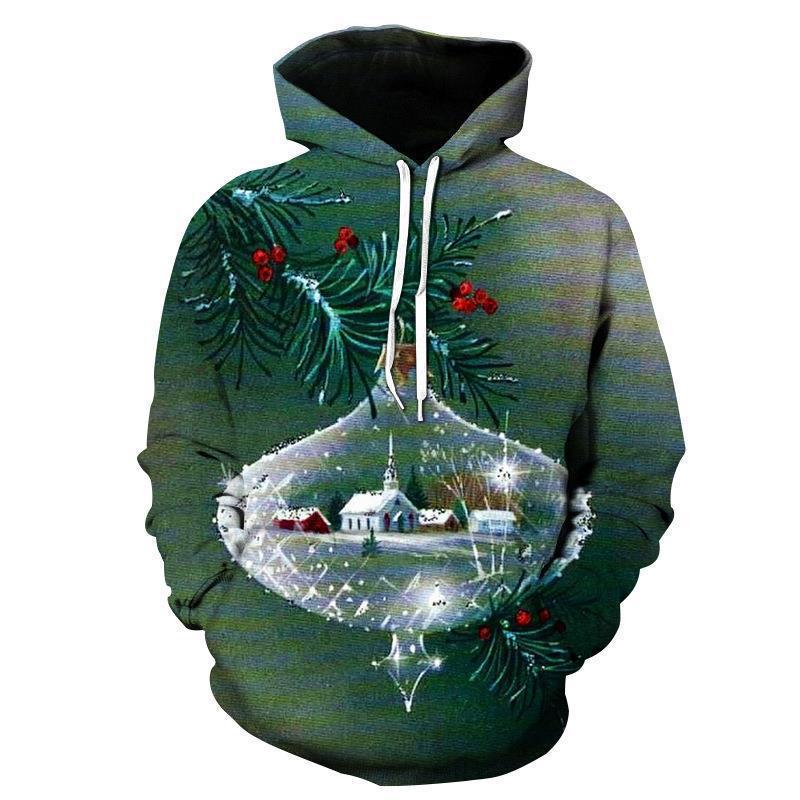 Santa Claus 3D Print Hooded Vest