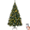 7 Ft Snow-Tipped Artificial Christmas Tree with 150 Warm White LED
