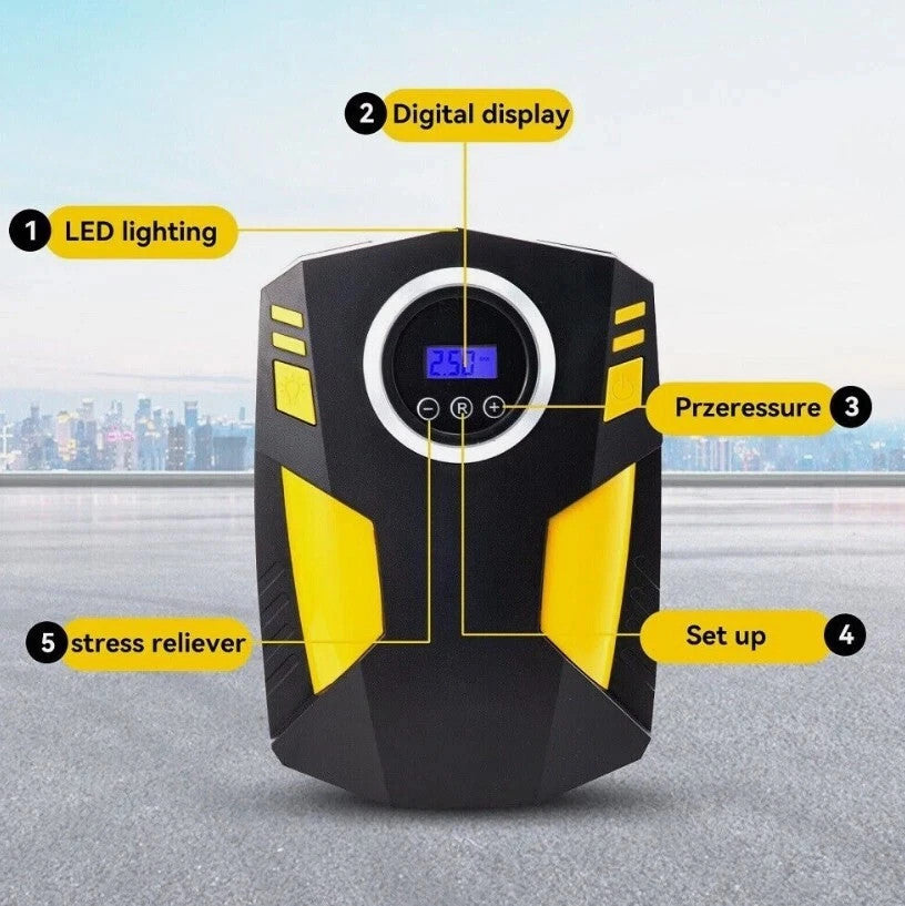 Digital Electric Car Tyre Inflator Pump Portable 150PSI Air Compressor