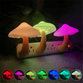 Mushroom LED Plug-In Night Light with Light Sensor, US Plug