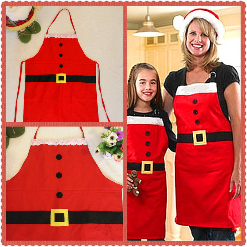 Red Merry Christmas Apron