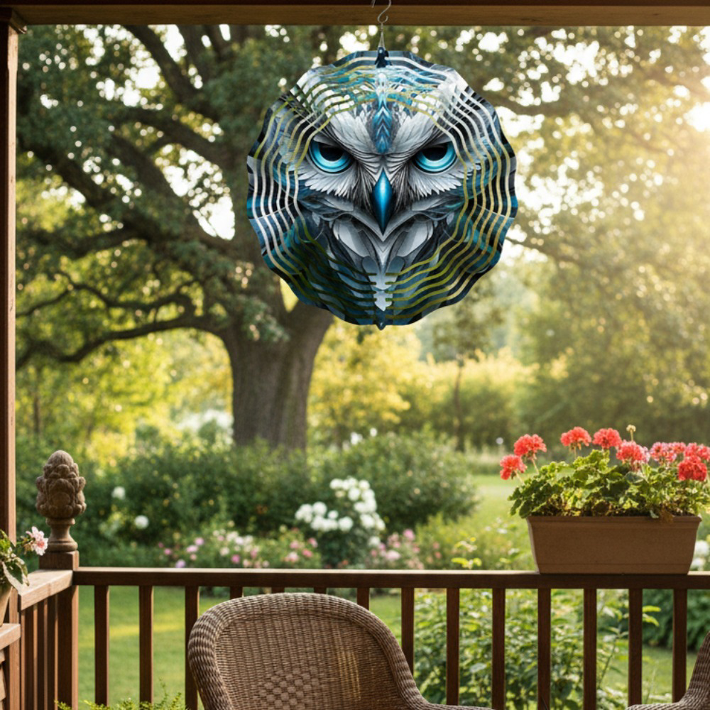 Handcrafted Cat Mandala Wind Chime