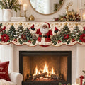 Quilted Fireplace Print Table Runner