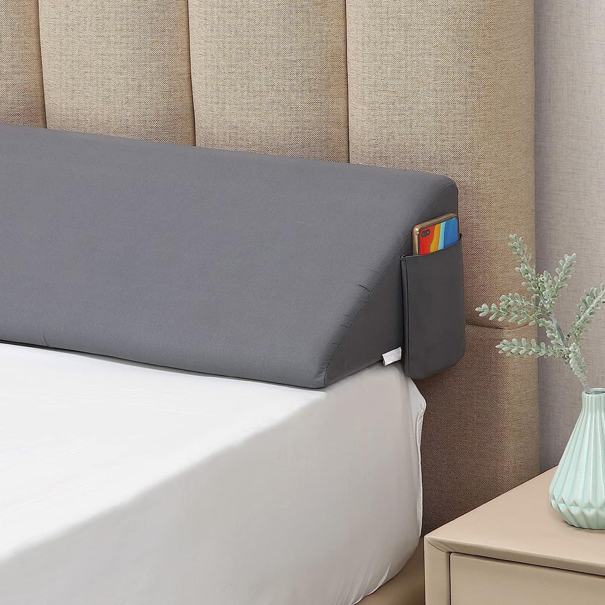 Washable Triangular Wedge Backrest Pillow