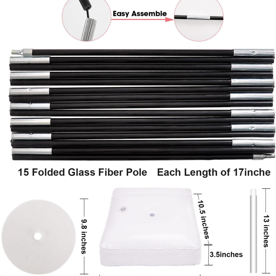 Balloon Arch Kit, 9FT Height 10FT Width Adjustable Balloon Arch Stand