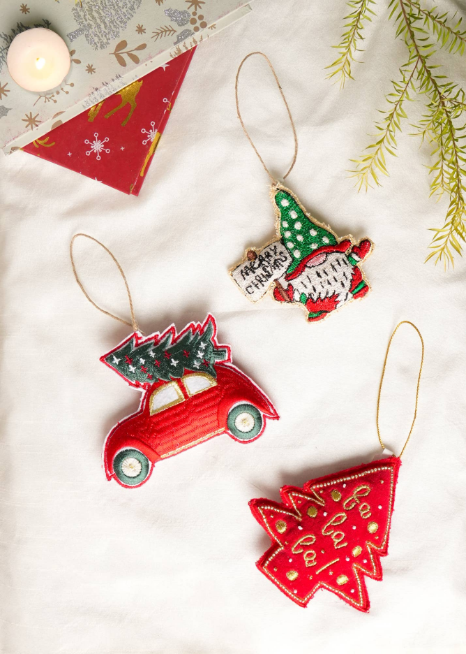 Santa Cheer Hanging Ornament